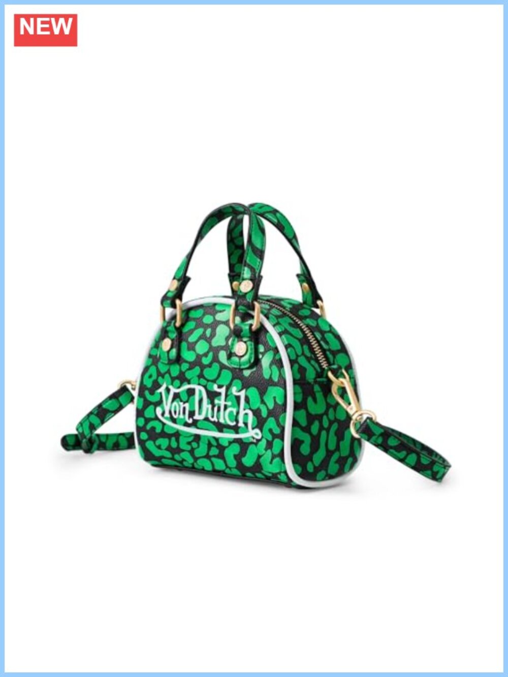 Mini Bowling Bag Vegan Leather Top Handle Crossbody